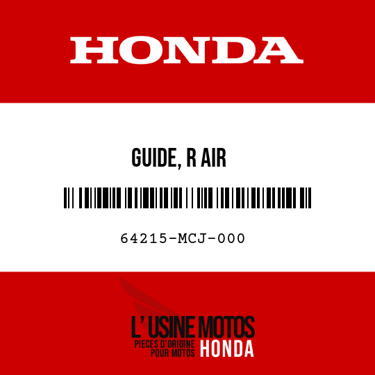 image de 64215-MCJ-000 GUIDE, R AIR