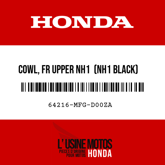 image de 64216-MFG-D00ZA COWL, FR UPPER NH1  (NH1 BLACK)