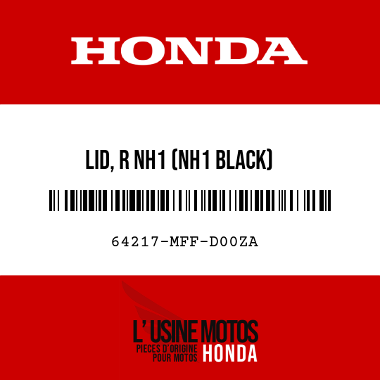 image de 64217-MFF-D00ZA LID, R NH1 (NH1 BLACK)