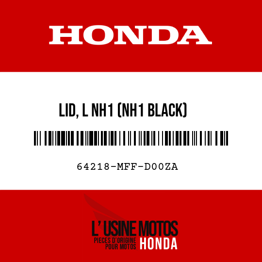 image de 64218-MFF-D00ZA LID, L NH1 (NH1 BLACK)