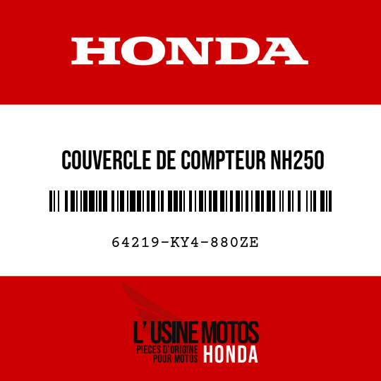 image de 64219-KY4-880ZE COUVERCLE DE COMPTEUR NH250 