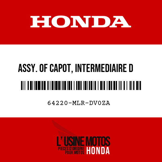 image de 64220-MLR-DV0ZA ASSY. OF CAPOT, INTERMEDIAIRE D (WL) TYPE2