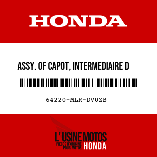 image de 64220-MLR-DV0ZB ASSY. OF CAPOT, INTERMEDIAIRE D (WL) TYPE1