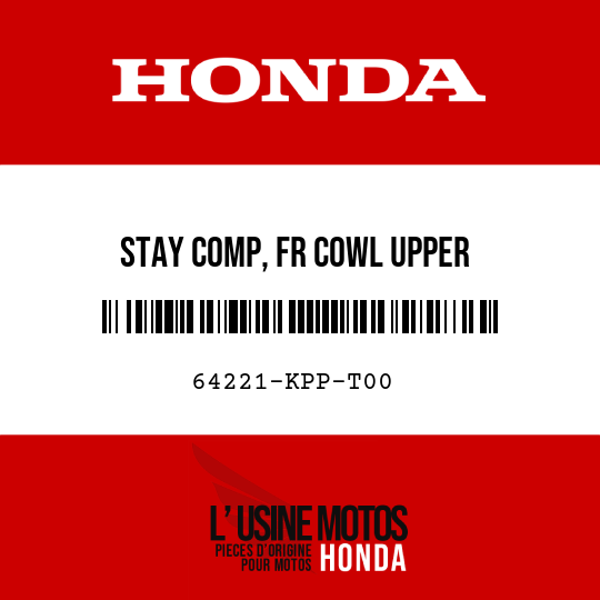 image de 64221-KPP-T00 STAY COMP, FR COWL UPPER