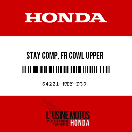 image de 64221-KTY-D30 STAY COMP, FR COWL UPPER