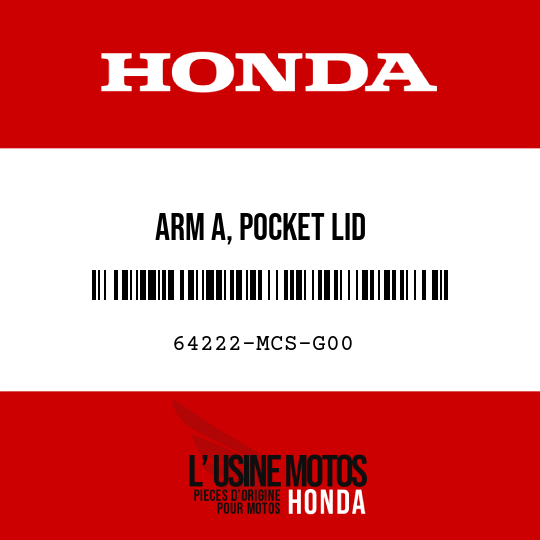 image de 64222-MCS-G00 ARM A, POCKET LID