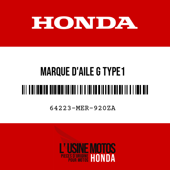 image de 64223-MER-920ZA MARQUE D'AILE G TYPE1