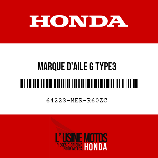 image de 64223-MER-R60ZC MARQUE D'AILE G TYPE3