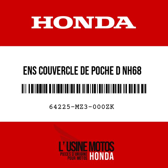 image de 64225-MZ3-000ZK ENS COUVERCLE DE POCHE D NH68 