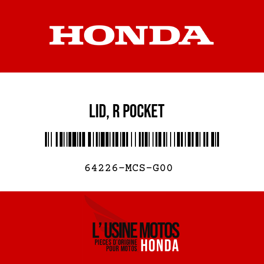 image de 64226-MCS-G00 LID, R POCKET