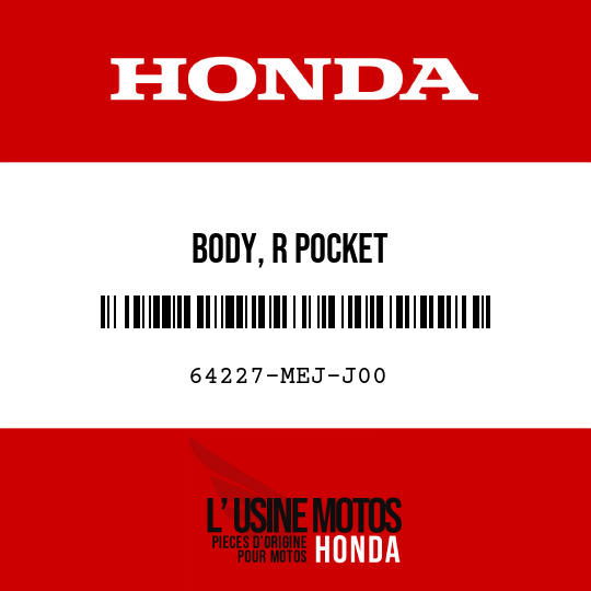 image de 64227-MEJ-J00 BODY, R POCKET