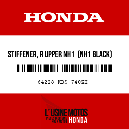 image de 64228-KBS-740ZH STIFFENER, R UPPER NH1  (NH1 BLACK)
