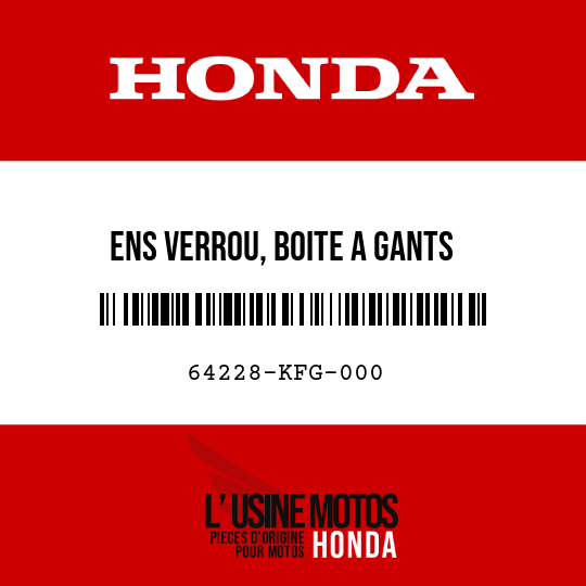 image de 64228-KFG-000 ENS VERROU, BOITE A GANTS