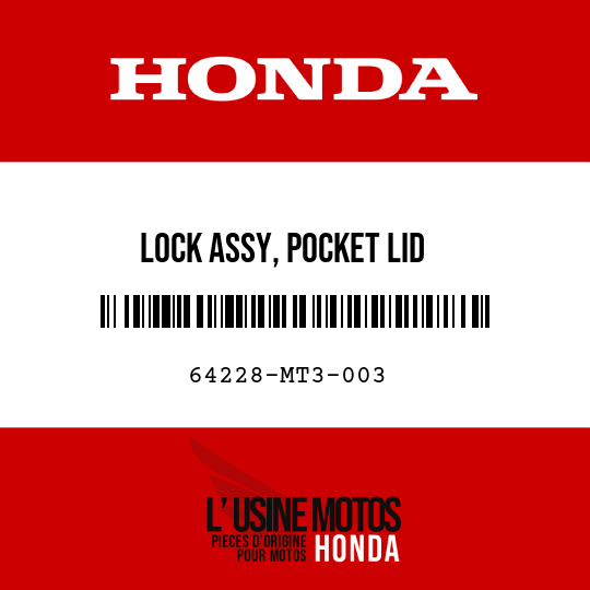 image de 64228-MT3-003 LOCK ASSY, POCKET LID