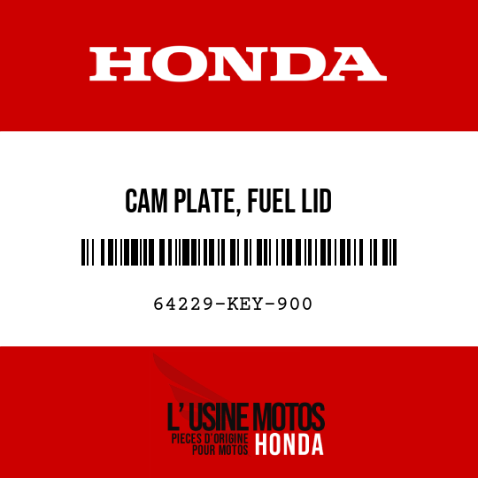 image de 64229-KEY-900 CAM PLATE, FUEL LID
