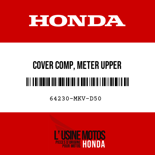 image de 64230-MKV-D50 COVER COMP, METER UPPER