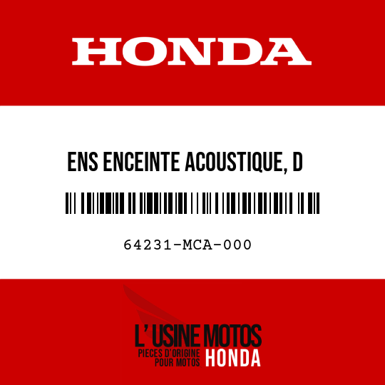 image de 64231-MCA-000 ENS ENCEINTE ACOUSTIQUE, D