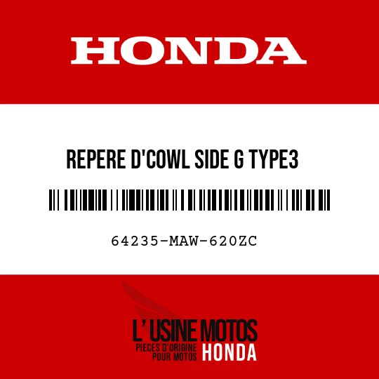 image de 64235-MAW-620ZC REPERE D'COWL SIDE G TYPE3