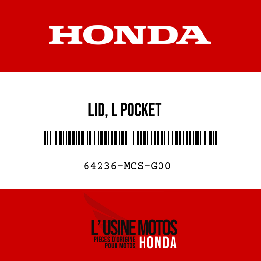 image de 64236-MCS-G00 LID, L POCKET