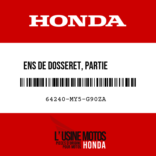 image de 64240-MY5-G90ZA ENS DE DOSSERET, PARTIE      SUPERIEURE AV G (WL) TYPE4 