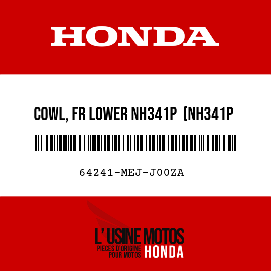 image de 64241-MEJ-J00ZA COWL, FR LOWER NH341P  (NH341P PEARL FADELESS WHITE)