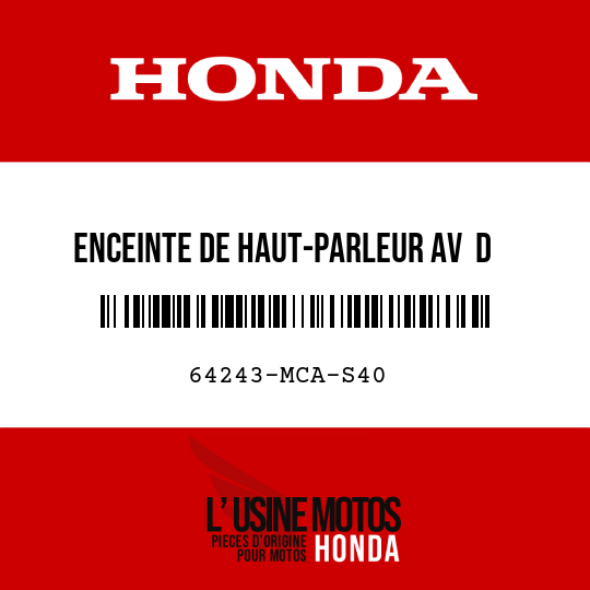 image de 64243-MCA-S40 ENCEINTE DE HAUT-PARLEUR AV  D