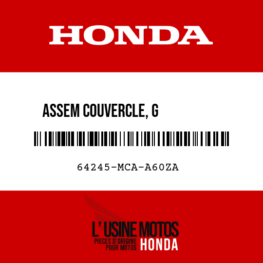 image de 64245-MCA-A60ZA ASSEM COUVERCLE, G          HAUT-PARLEUR NH1 