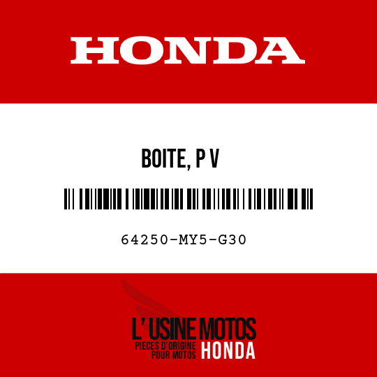 image de 64250-MY5-G30 BOITE, P V