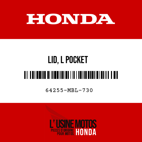 image de 64255-MBL-730 LID, L POCKET