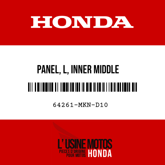 image de 64261-MKN-D10 PANEL, L, INNER MIDDLE