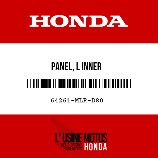 image de 64261-MLR-D80 PANEL, L INNER