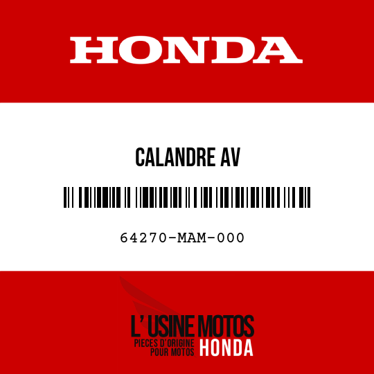 image de 64270-MAM-000 CALANDRE AV