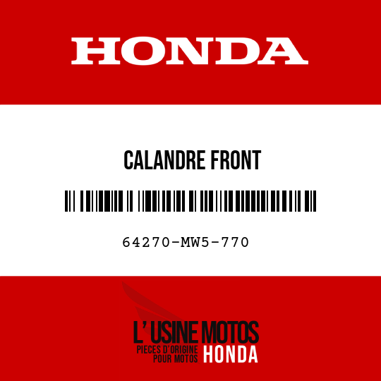 image de 64270-MW5-770 CALANDRE FRONT