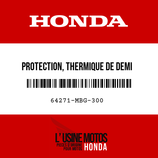 image de 64271-MBG-300 PROTECTION, THERMIQUE DE DEMI -CAPOT INTERNE D