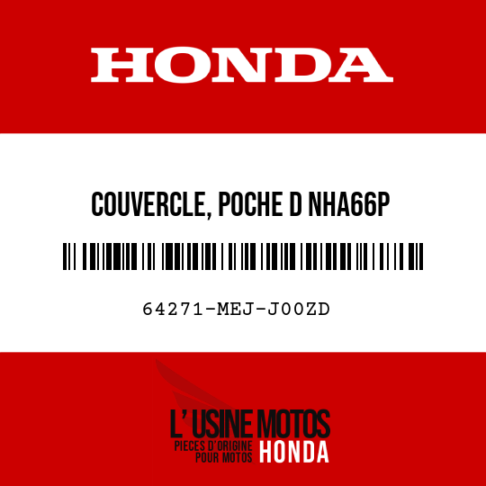 image de 64271-MEJ-J00ZD COUVERCLE, POCHE D NHA66P 
