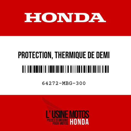 image de 64272-MBG-300 PROTECTION, THERMIQUE DE DEMI -CAPOT INTERNE G