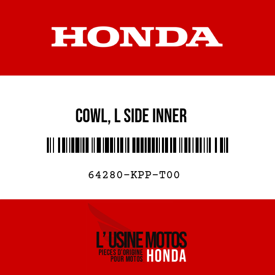 image de 64280-KPP-T00 COWL, L SIDE INNER