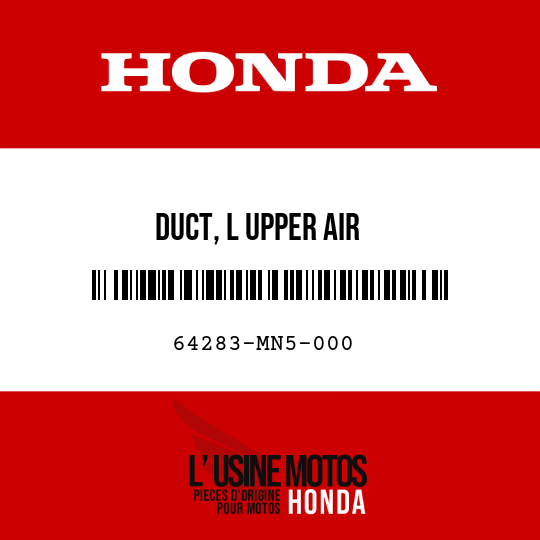 image de 64283-MN5-000 DUCT, L UPPER AIR