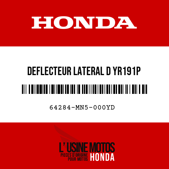 image de 64284-MN5-000YD DEFLECTEUR LATERAL D YR191P 