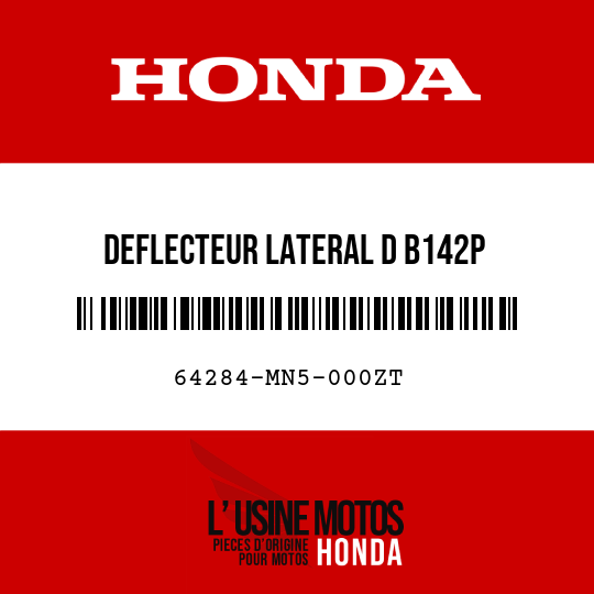 image de 64284-MN5-000ZT DEFLECTEUR LATERAL D B142P 