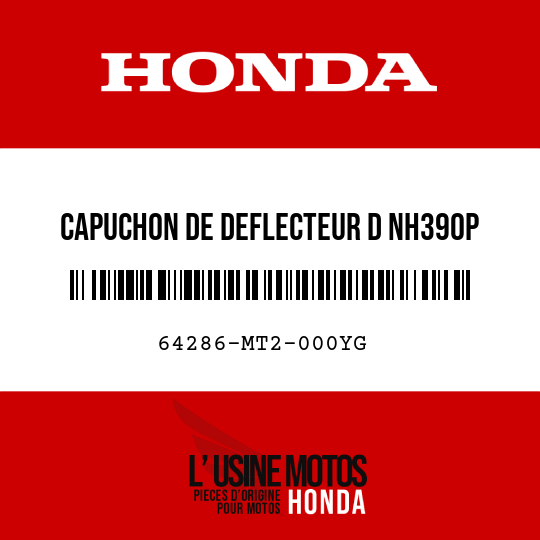 image de 64286-MT2-000YG CAPUCHON DE DEFLECTEUR D NH390P 