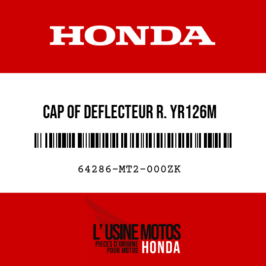 image de 64286-MT2-000ZK CAP OF DEFLECTEUR R. YR126M