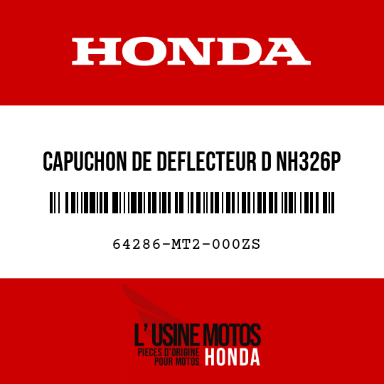 image de 64286-MT2-000ZS CAPUCHON DE DEFLECTEUR D NH326P 