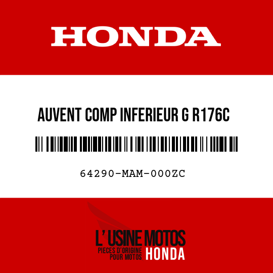 image de 64290-MAM-000ZC AUVENT COMP INFERIEUR G R176C 