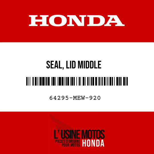 image de 64295-MEW-920 SEAL, LID MIDDLE