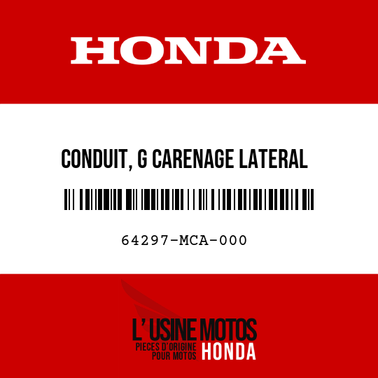 image de 64297-MCA-000 CONDUIT, G CARENAGE LATERAL