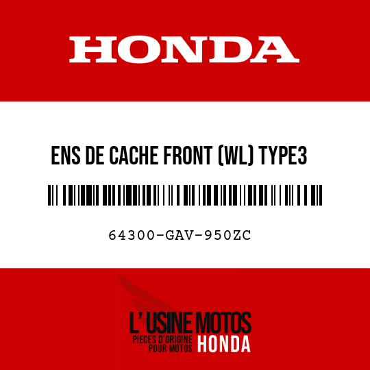 image de 64300-GAV-950ZC ENS DE CACHE FRONT (WL) TYPE3