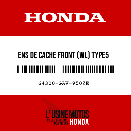 image de 64300-GAV-950ZE ENS DE CACHE FRONT (WL) TYPE5