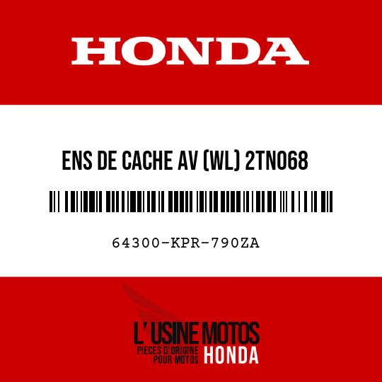 image de 64300-KPR-790ZA ENS DE CACHE AV (WL) 2TN068 