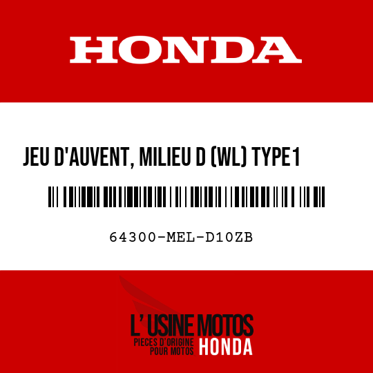 image de 64300-MEL-D10ZB JEU D'AUVENT, MILIEU D (WL) TYPE1     1 